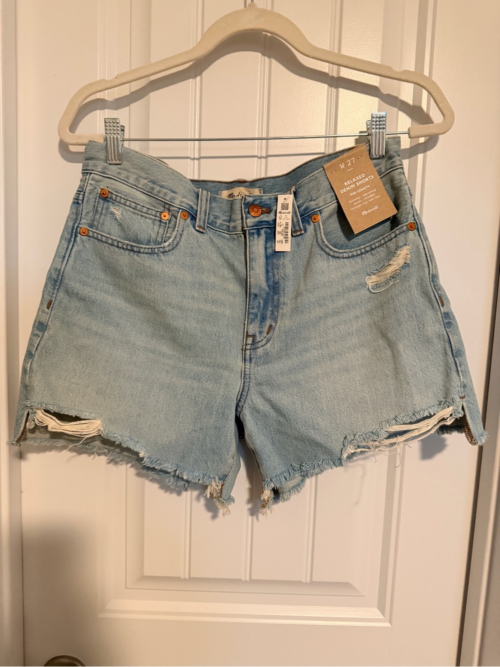 Madewell Relaxed Mid-Length Denim Shorts in Wengler Wash:
Step-Hem Edition 27 - Picture 6 of 12